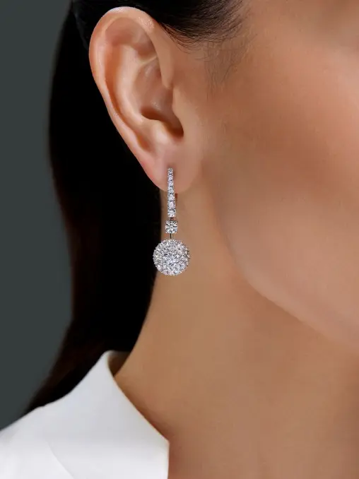 Серьги с бриллиантами CHAMOVSKIKH JEWELLERY HOUSE