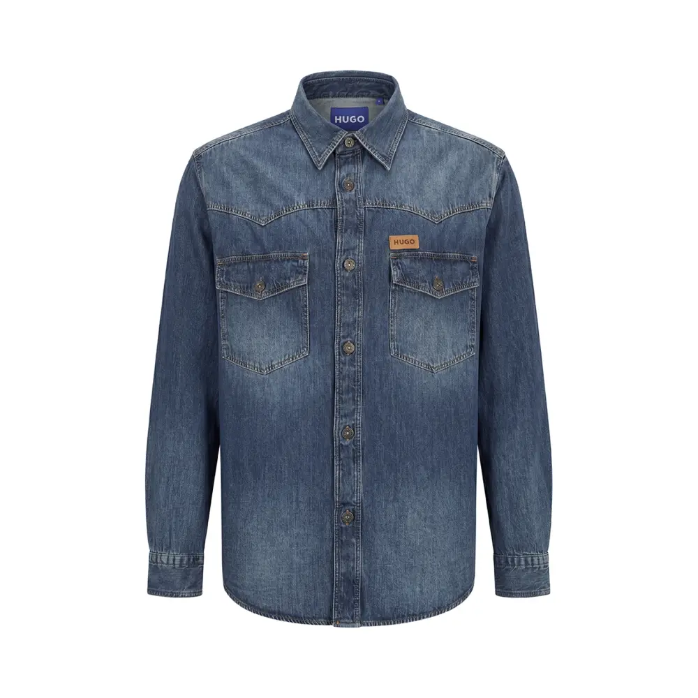 Рубашка Regular Fit джинсовая