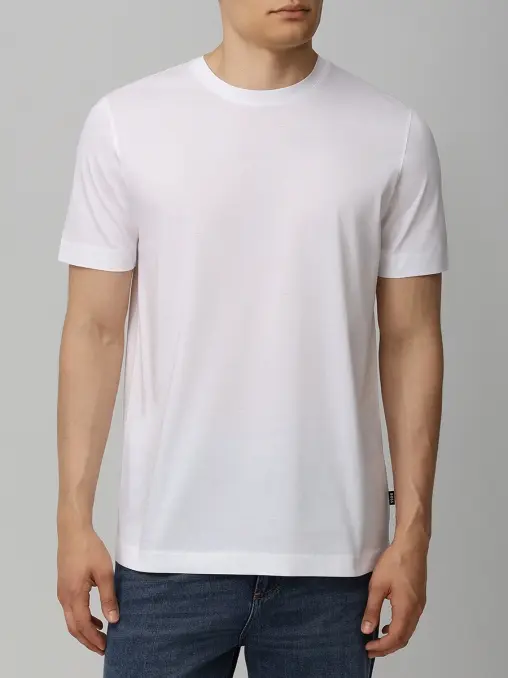 Футболка Slim Fit хлопковая BOSS