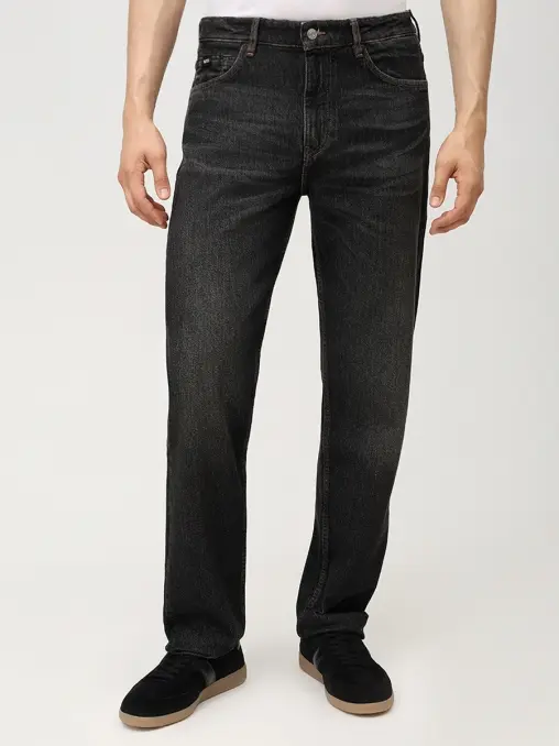 Джинсы Straight Fit хлопковые BOSS