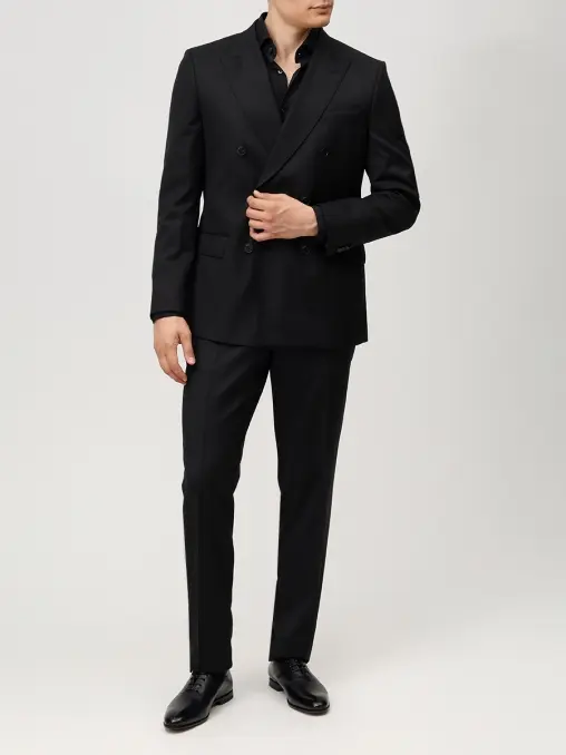 Брюки Regular Fit шерстяные BOSS