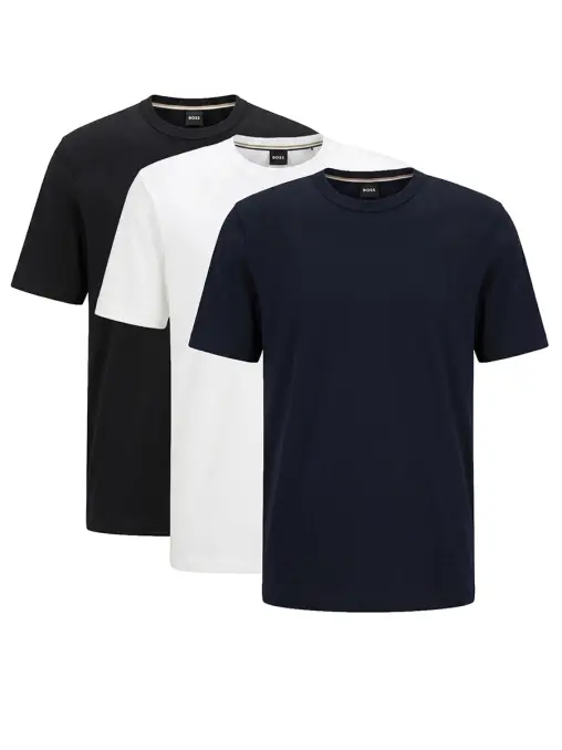 Набор из трех хлопковых футболок Regular Fit BOSS