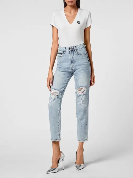 Джинсы хлопковые PHILIPP PLEIN