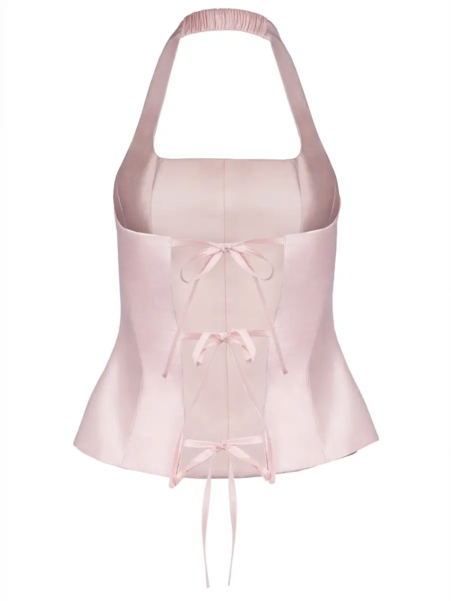 Топ из тафты Coquette Tie-Back Top