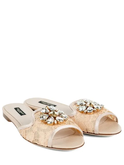 Шлепанцы текстильные DOLCE & GABBANA