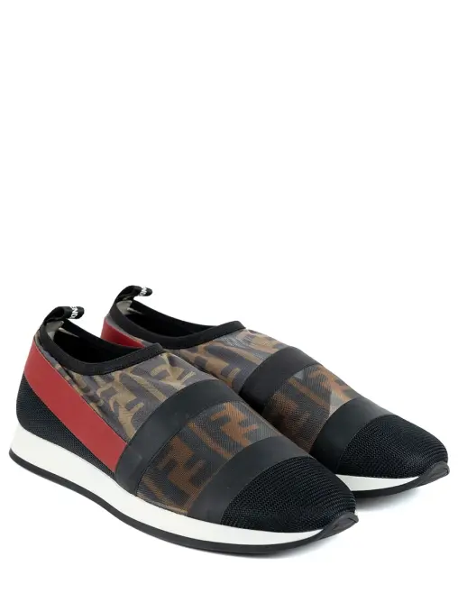 Слипоны текстильные FENDI