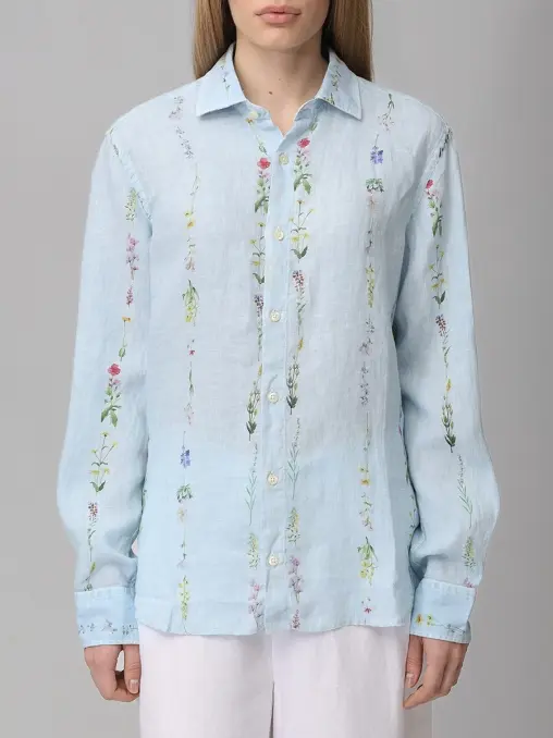 Рубашка льняная 120% LINO