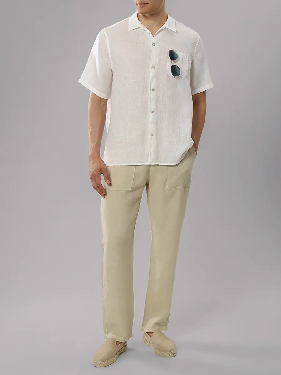 Рубашка Regular Fit льняная