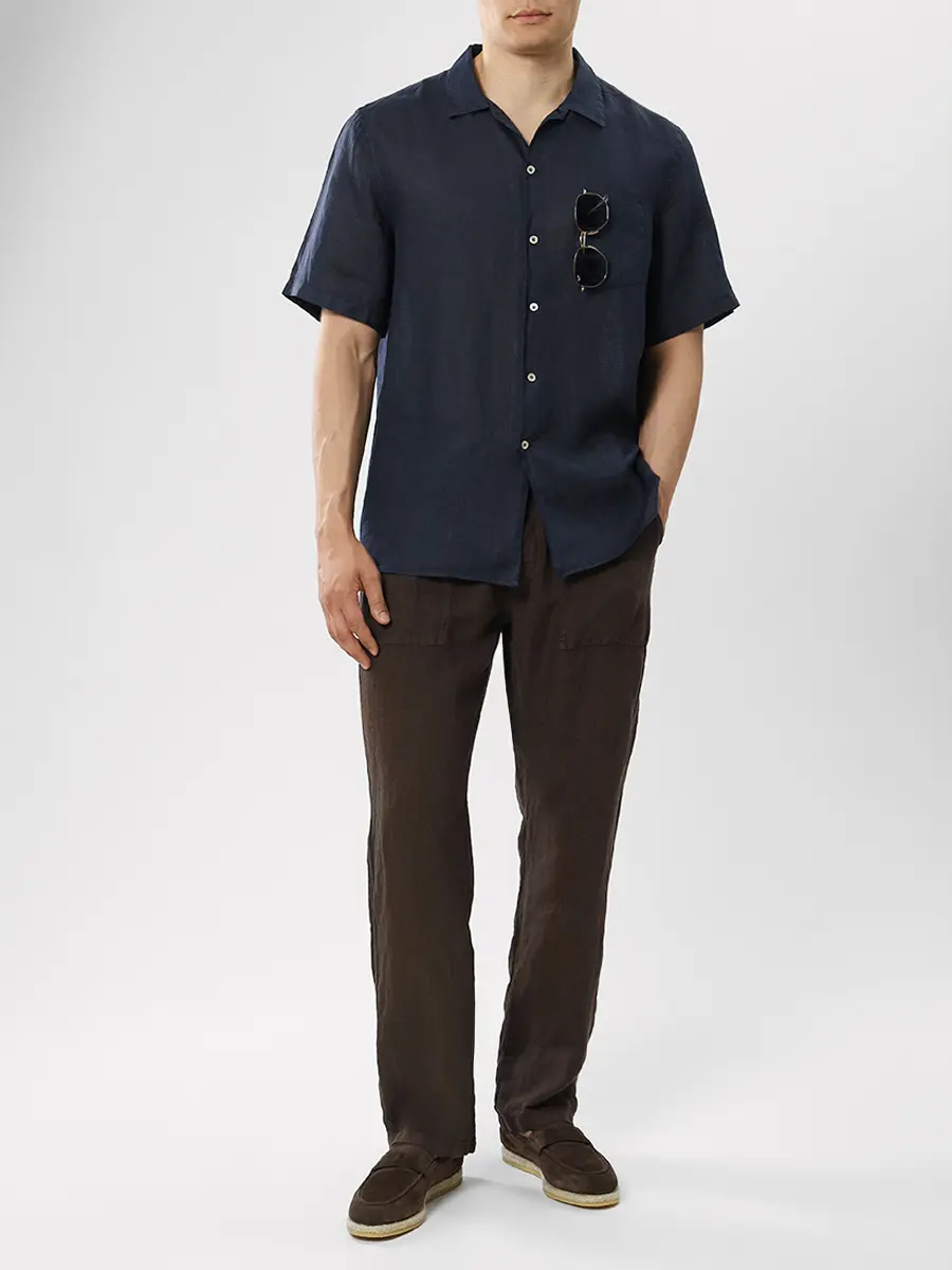 Рубашка Regular Fit льняная