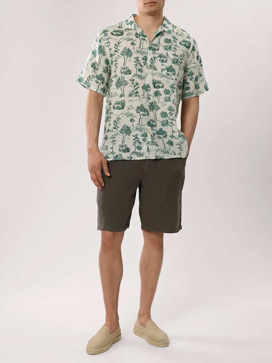 Рубашка Regular Fit льняная