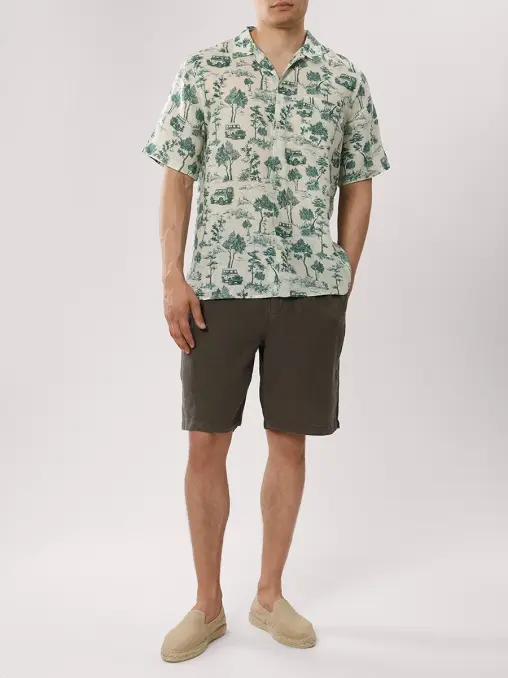 Рубашка Regular Fit льняная MC2 SAINT BARTH