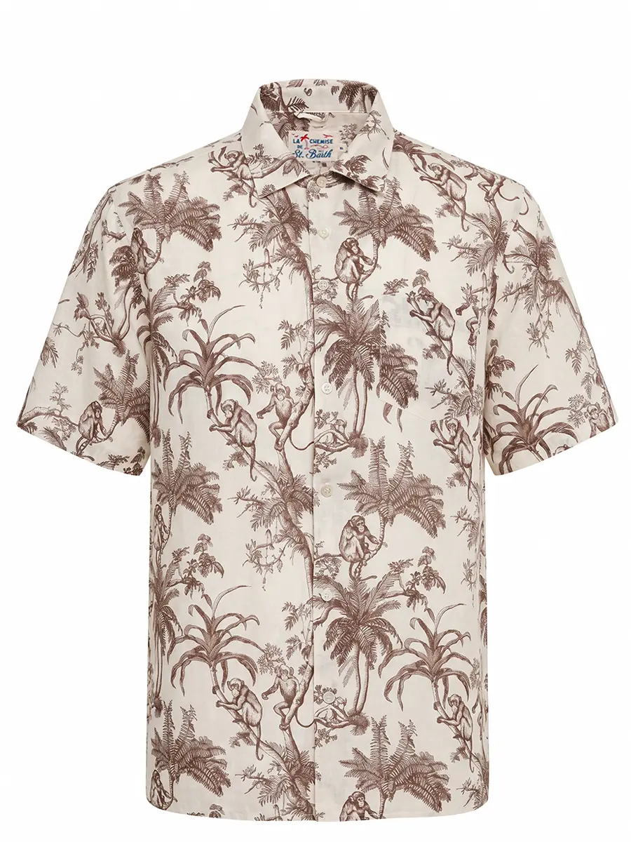 Рубашка Regular Fit льняная