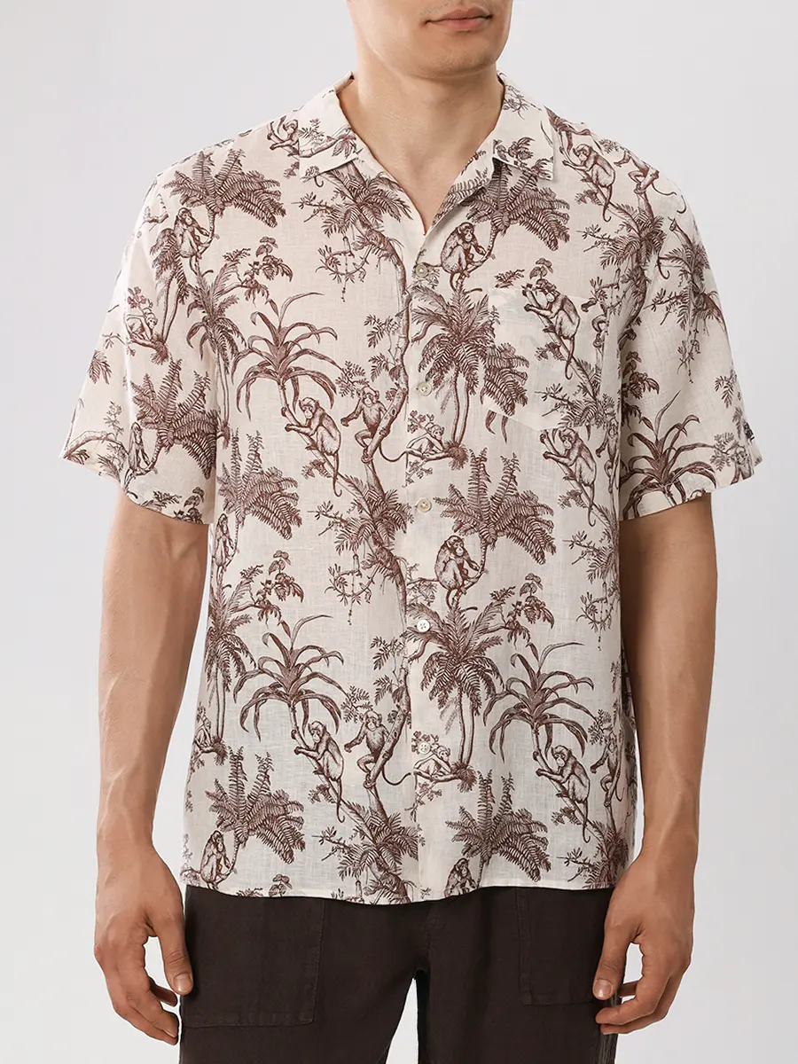 Рубашка Regular Fit льняная