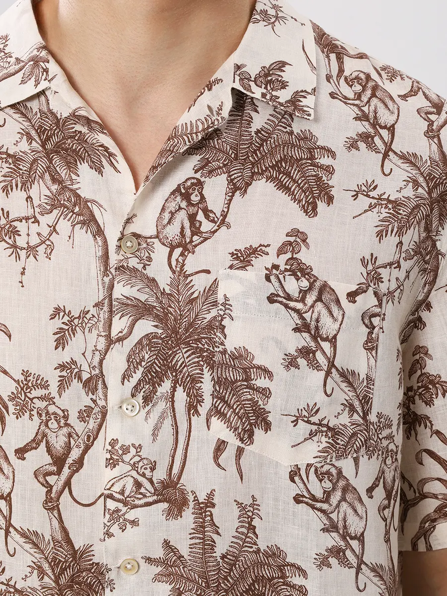Рубашка Regular Fit льняная