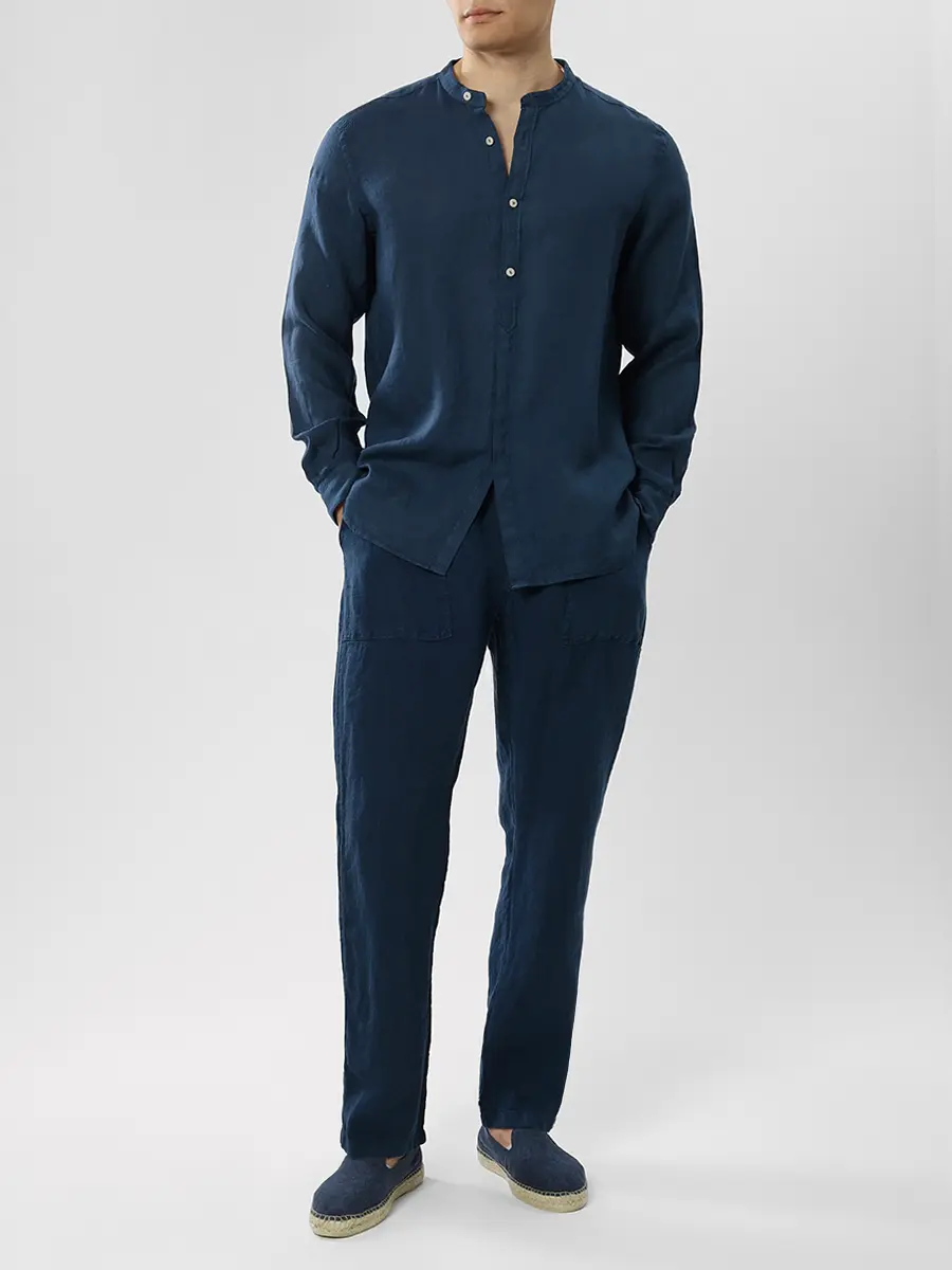 Рубашка Regular Fit льняная