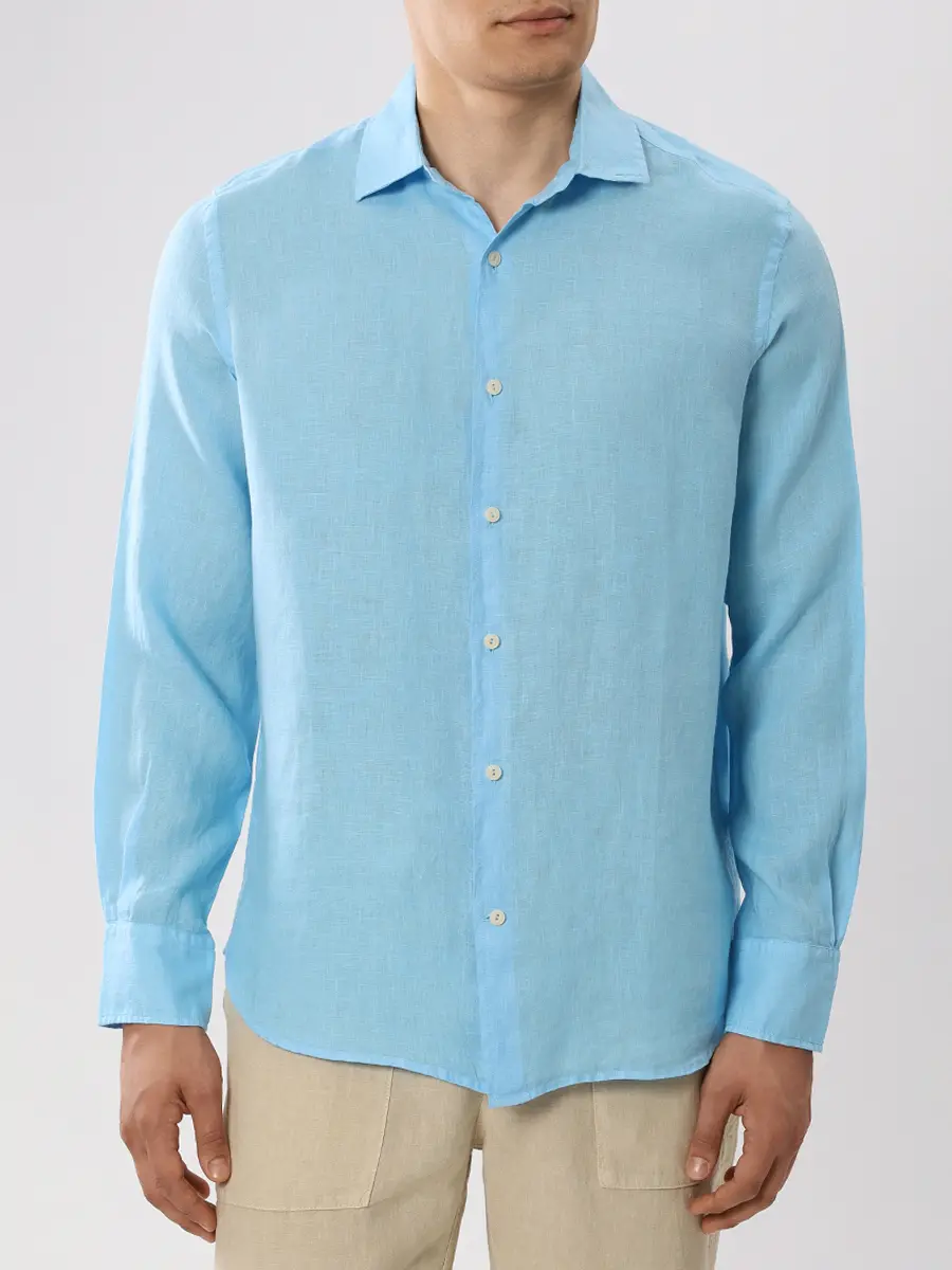 Рубашка Slim Fit льняная