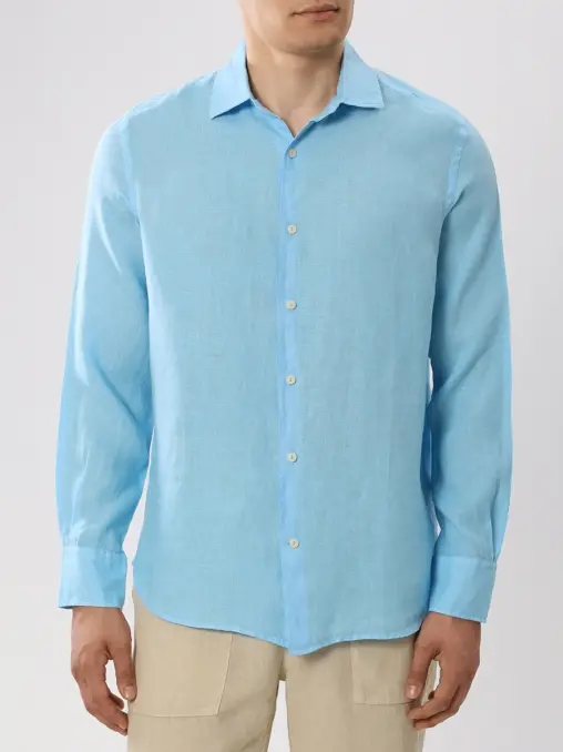 Рубашка Slim Fit льняная MC2 SAINT BARTH