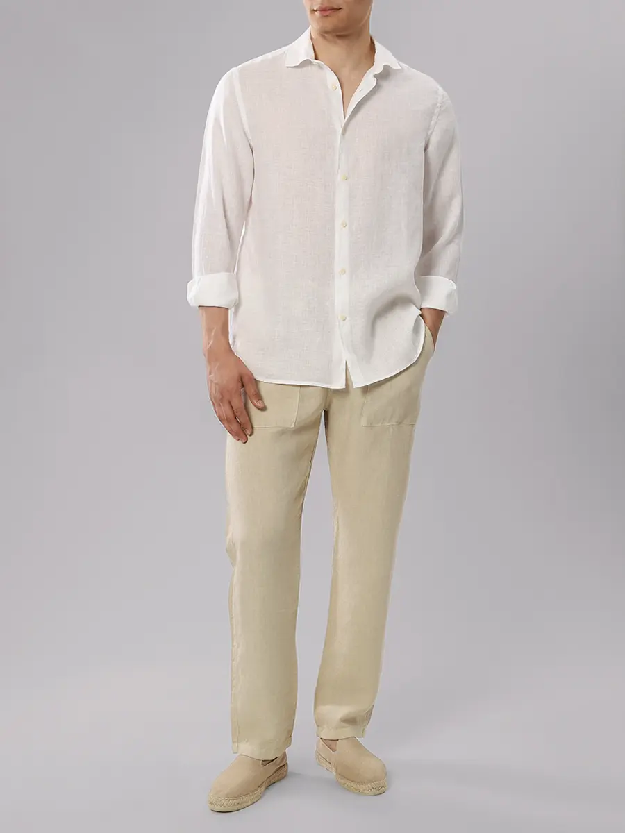 Рубашка Slim Fit льняная