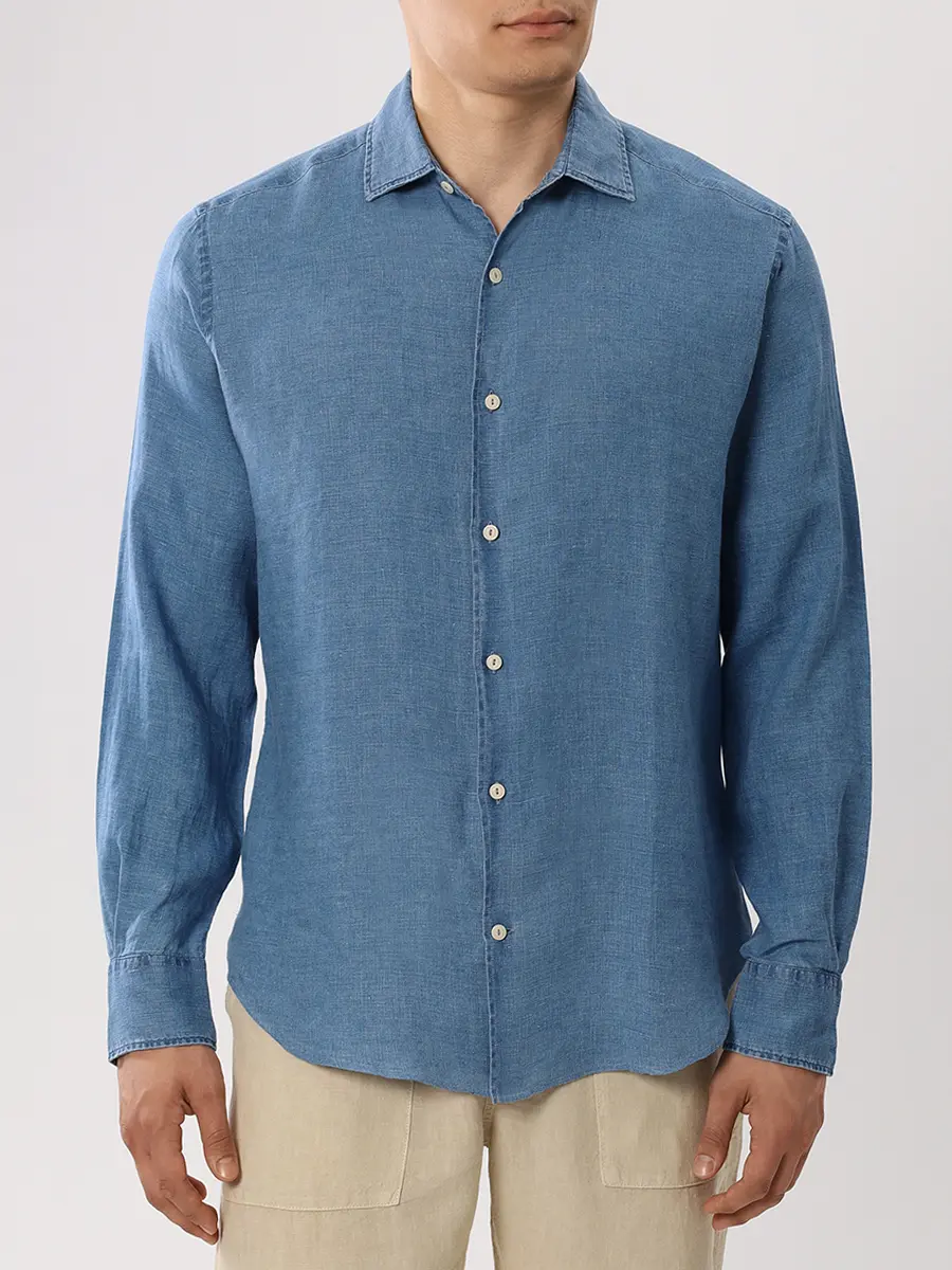 Рубашка Slim Fit льняная