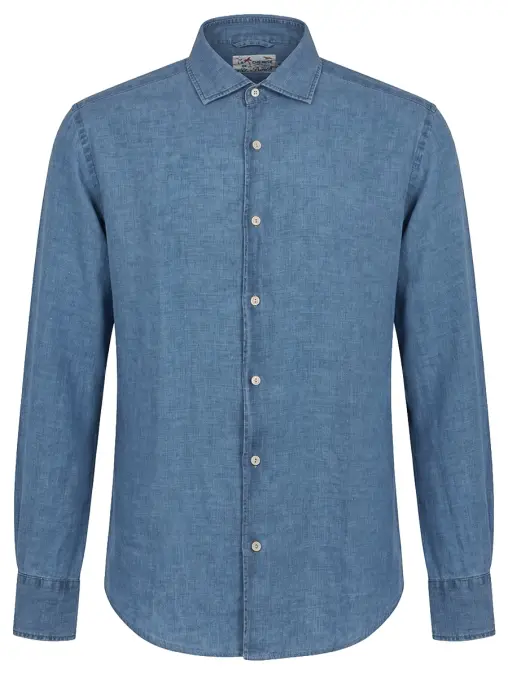 Рубашка Slim Fit льняная MC2 SAINT BARTH