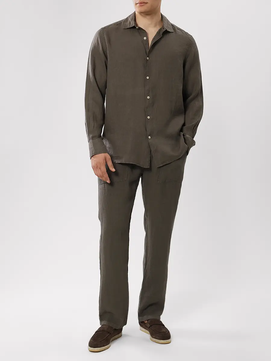 Рубашка Slim Fit льняная