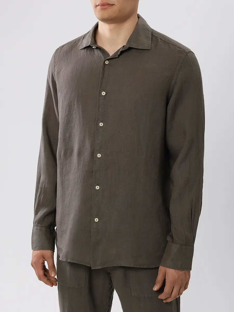 Рубашка Slim Fit льняная