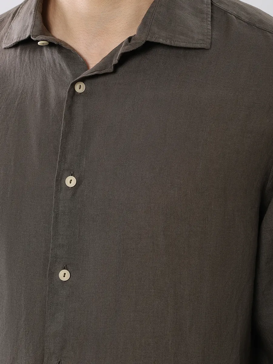 Рубашка Slim Fit льняная