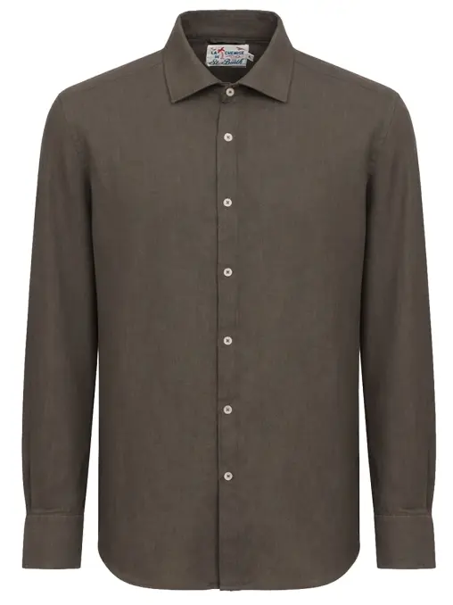 Рубашка Slim Fit льняная MC2 SAINT BARTH