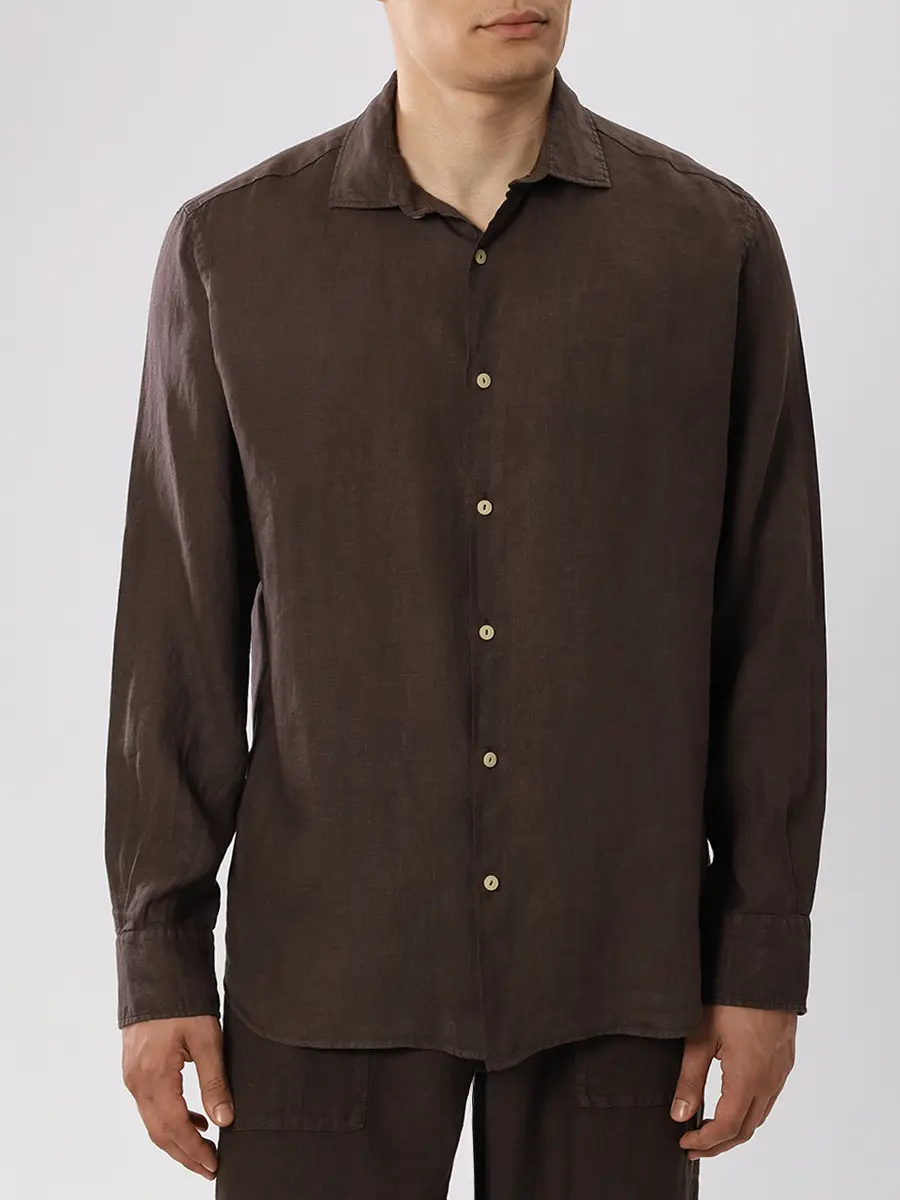 Рубашка Slim Fit льняная