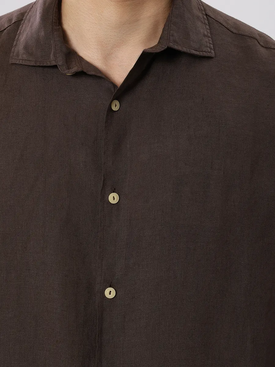 Рубашка Slim Fit льняная