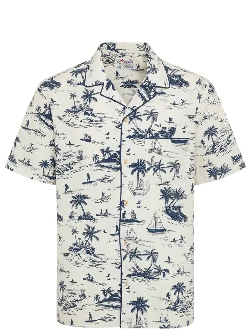 Рубашка Regular Fit хлопковая MC2 SAINT BARTH