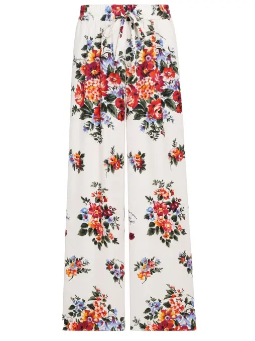 Брюки шелковые DOLCE & GABBANA