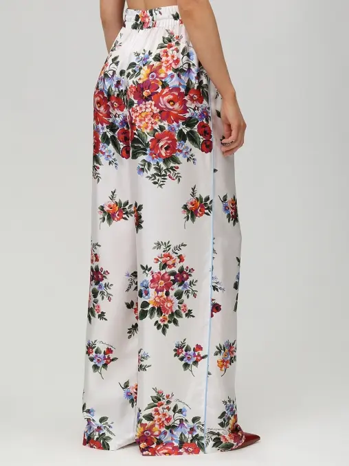 Брюки шелковые DOLCE & GABBANA