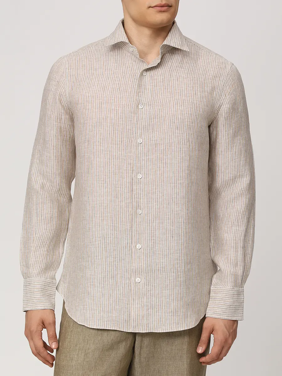 Рубашка Regular Fit льняная