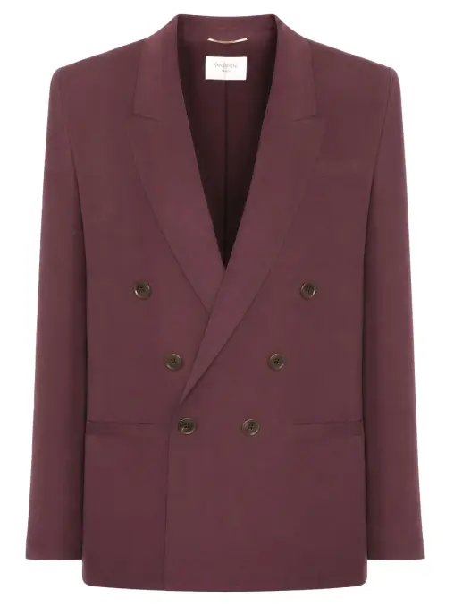 Пиджак шелковый SAINT LAURENT