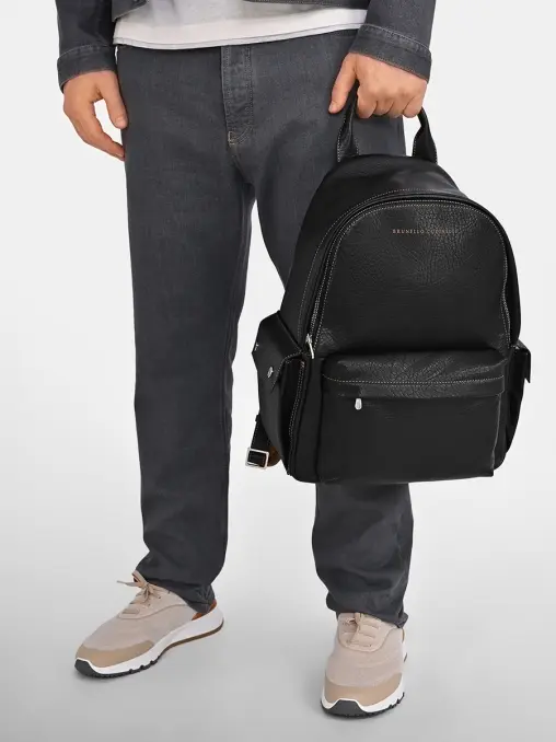 Рюкзак кожаный BRUNELLO CUCINELLI