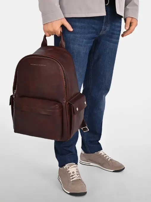 Рюкзак кожаный BRUNELLO CUCINELLI