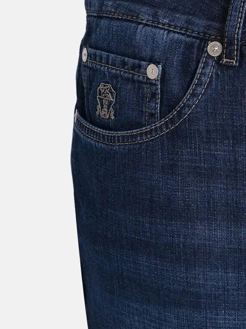 Джинсы хлопковые BRUNELLO CUCINELLI