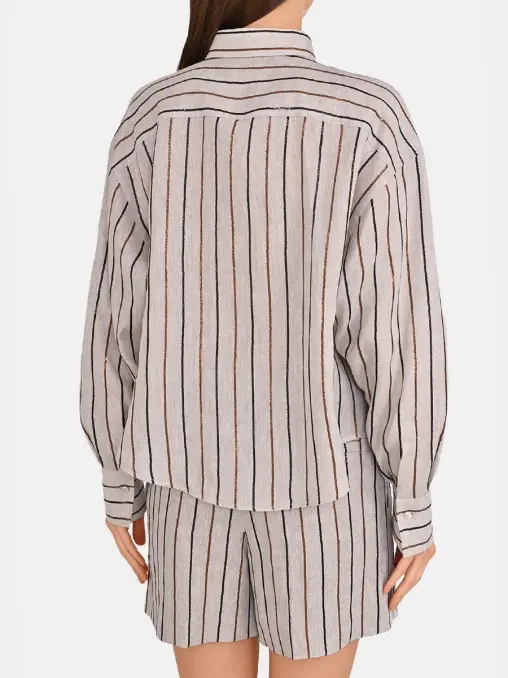 Рубашка льняная BRUNELLO CUCINELLI