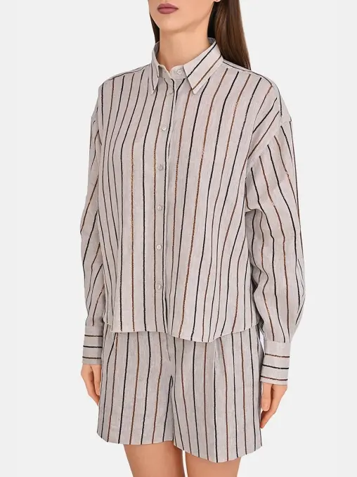 Рубашка льняная BRUNELLO CUCINELLI