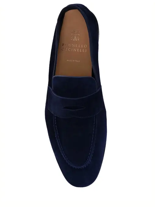 Лоферы замшевые BRUNELLO CUCINELLI
