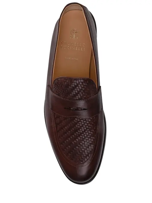 Лоферы кожаные BRUNELLO CUCINELLI