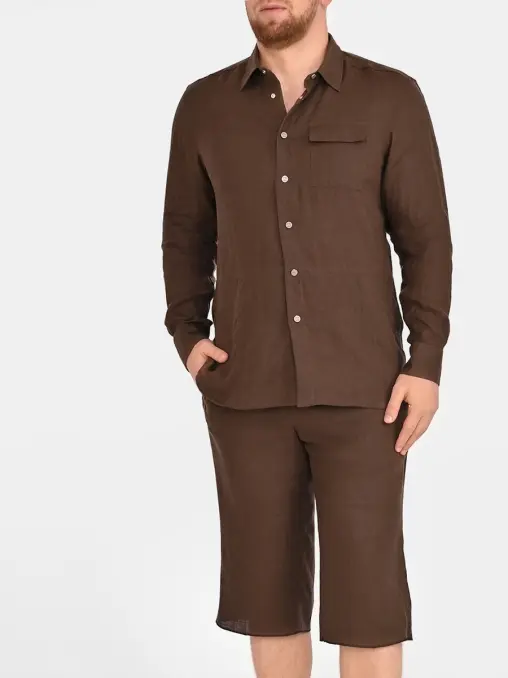 Рубашка льняная KITON