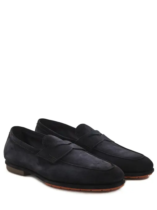 Лоферы замшевые SANTONI