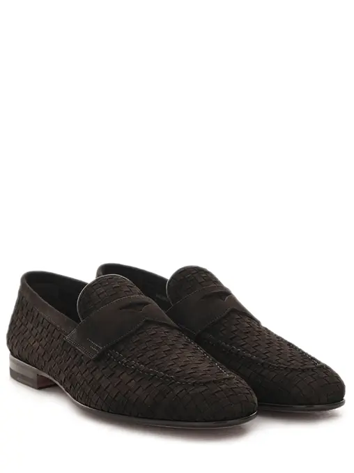 Лоферы замшевые SANTONI