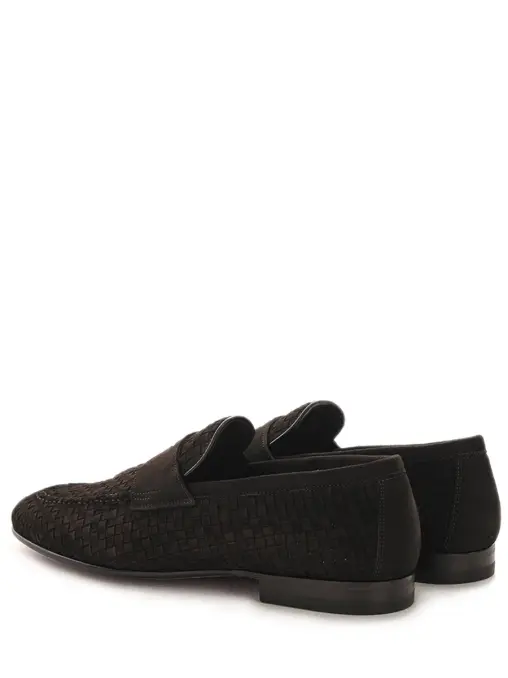 Лоферы замшевые SANTONI