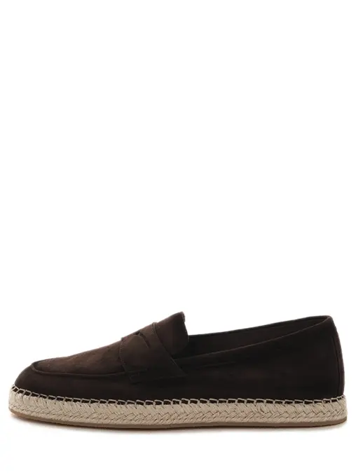 Лоферы замшевые SANTONI