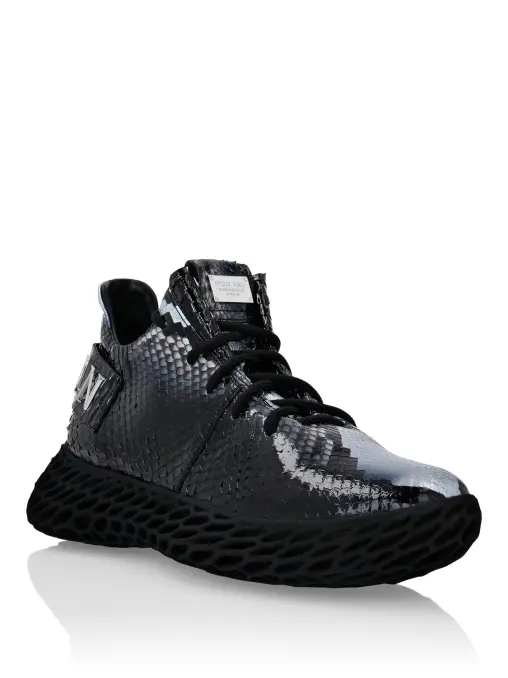Кроссовки из кожи питона PHILIPP PLEIN