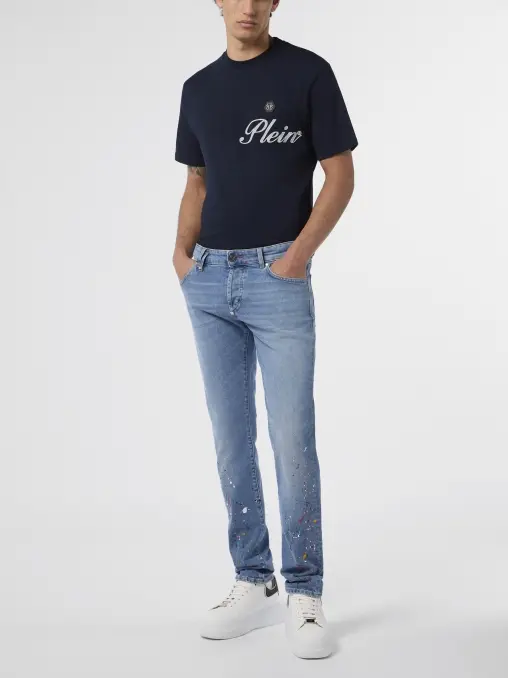 Джинсы хлопковые PHILIPP PLEIN