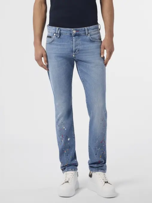 Джинсы хлопковые PHILIPP PLEIN